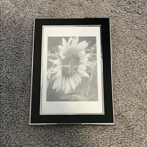 Black and Silver 4x6 Photo Frame